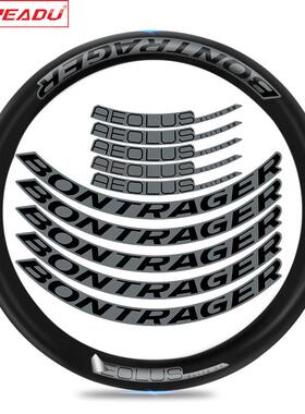 棒槌哥Bontrager Aeolus Elite 50TLR公路碟刹轮组自行车贴纸车圈