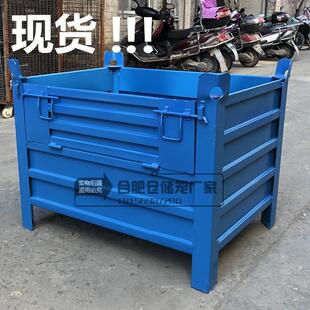固定仓储笼 铁皮框 单开门废料箱 仓储笼 汽车零件周转箱 冲压件