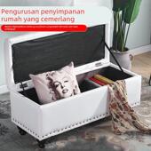 储物长条沙发凳试衣间衣帽间换鞋 凳长方形收纳沙发凳服装 店床尾凳