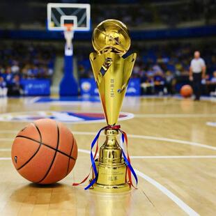 超大号篮球奖杯定制欧冠大足球奖杯定做BA总冠军MVP篮球奖杯制作