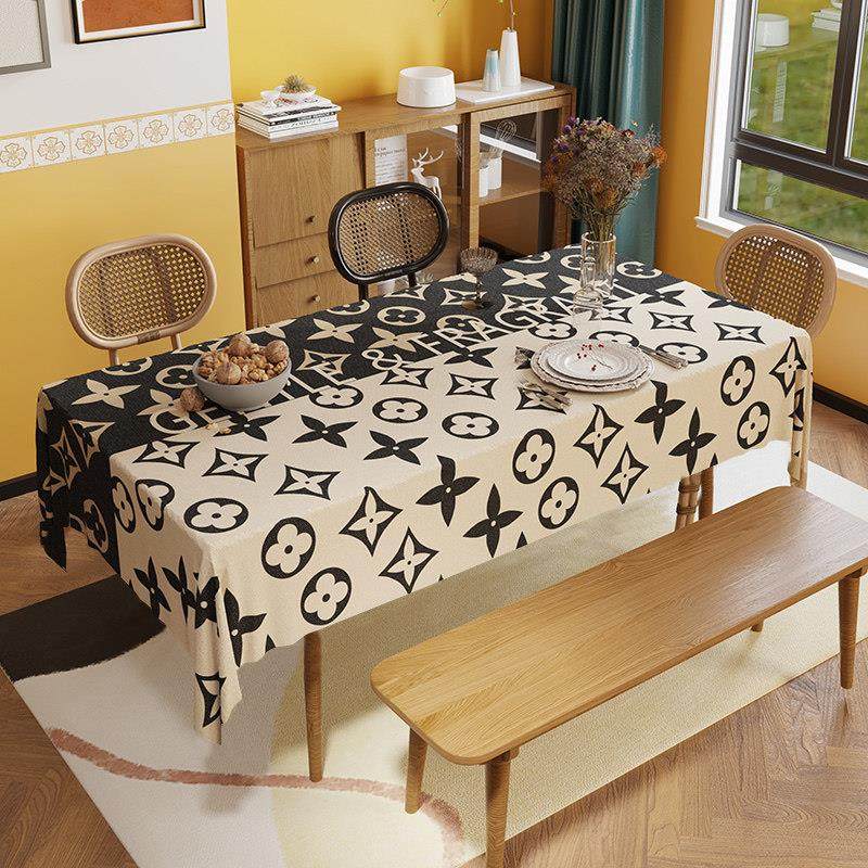 桌布高级感轻奢防水布艺棉麻餐桌布长方形复古台布北欧风茶几桌布,居家布艺,桌布,淘宝优惠券,粉丝福利购,淘宝优惠卷