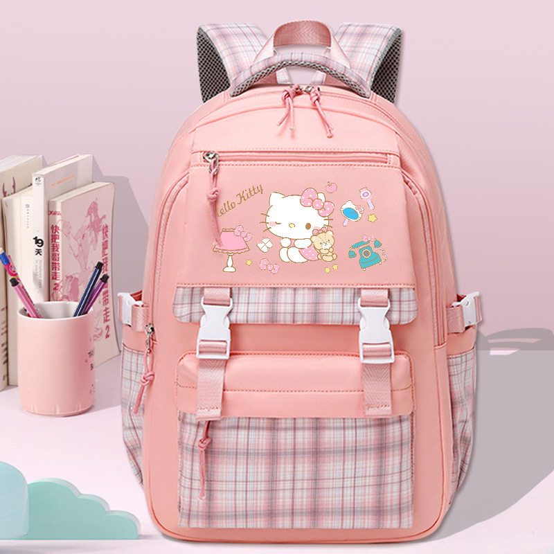 凯蒂猫手办周边校园书包女初中小学生三到六年级大容量轻便双肩包