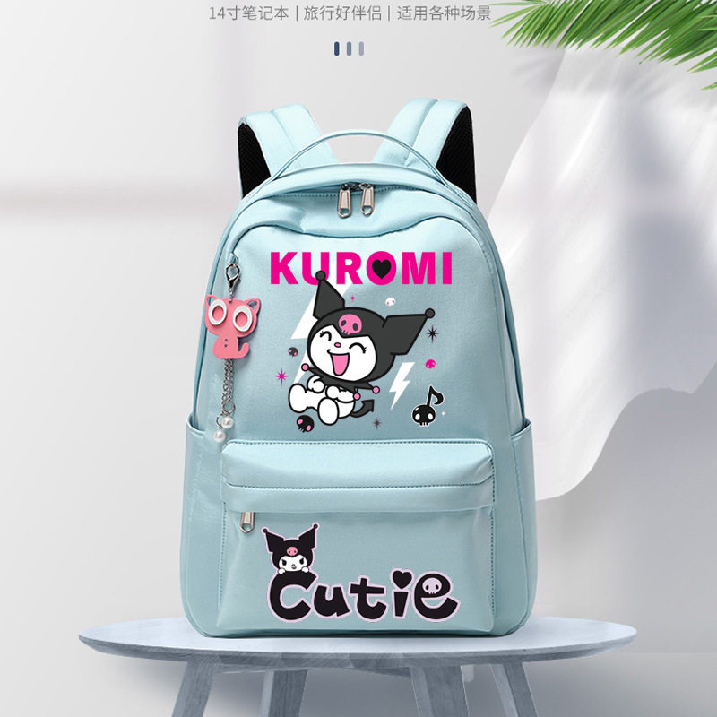 库洛米手办周边大容量初中生小学生书包女ins风日系双肩背包简约