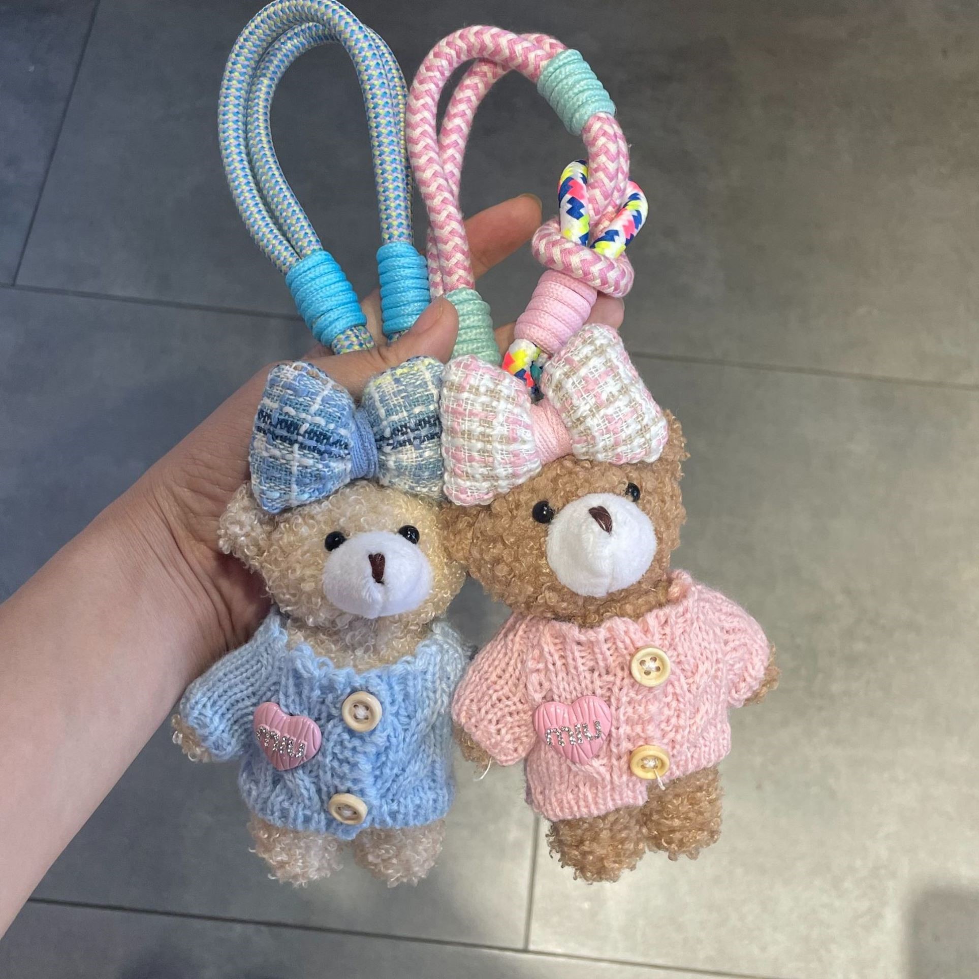 韓國東大門小熊手機繩掛件