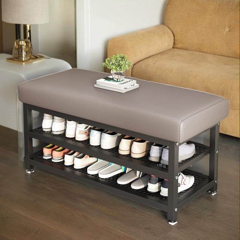新款换鞋凳家用门口简约入户穿鞋凳软包坐垫一体玄关进门鞋柜,住宅家具,鞋架,淘宝优惠券,粉丝福利购,淘宝优惠卷