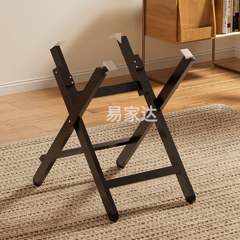 可折叠桌脚架餐桌架桌子腿支架铁桌脚架长方形四方圆形支腿简易架