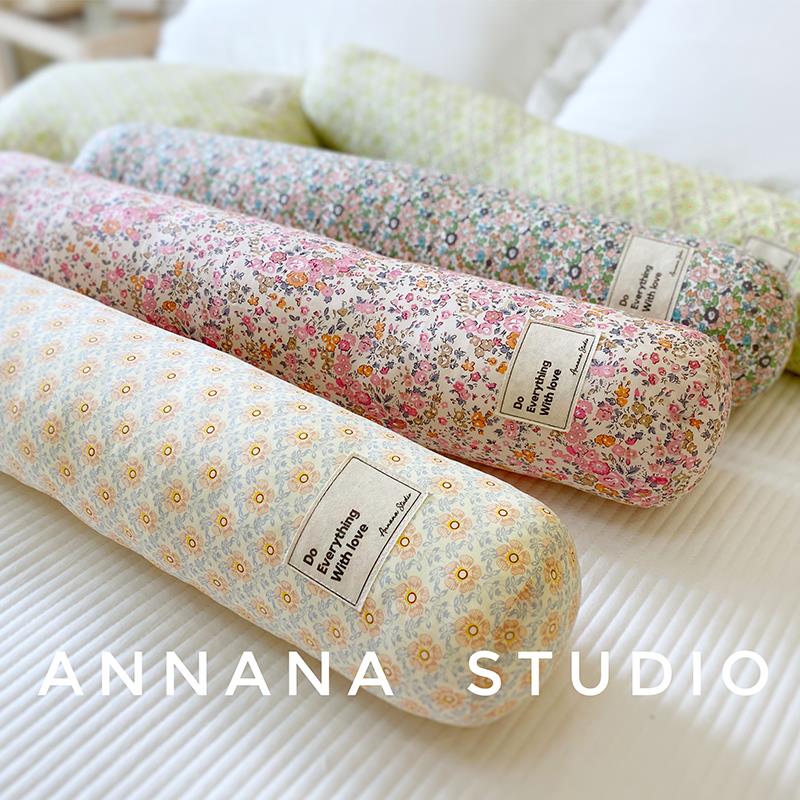 婴儿圆柱型抱枕侧睡安抚枕宝宝床围栏软包纯棉防撞长条靠枕糖果枕