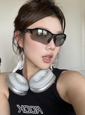 覆古半框变色灰太阳眼镜日夜两用户外骑行登山自行车防风偏光墨镜