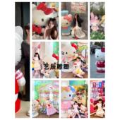 玻璃钢雕塑定制彷真KT猫雕塑商场美陈装 饰品摆件网红打卡拍照道具