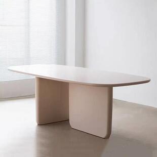 北欧实木办公桌简约会议长桌创意洽谈桌工作台个性培训桌现代餐桌