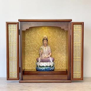 财神爷柜子观音佛龛带门神龛佛柜神台柜供桌佛台家用现代轻奢风格