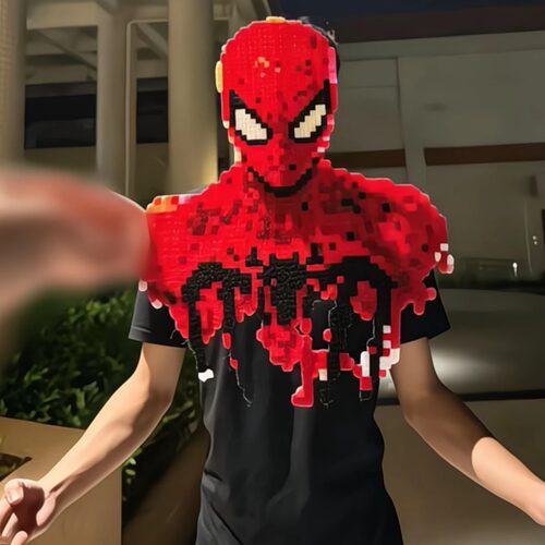 【l'mSpiderman】蜘蛛侠拼豆成品崭新之日周边像素风手工拍照道具