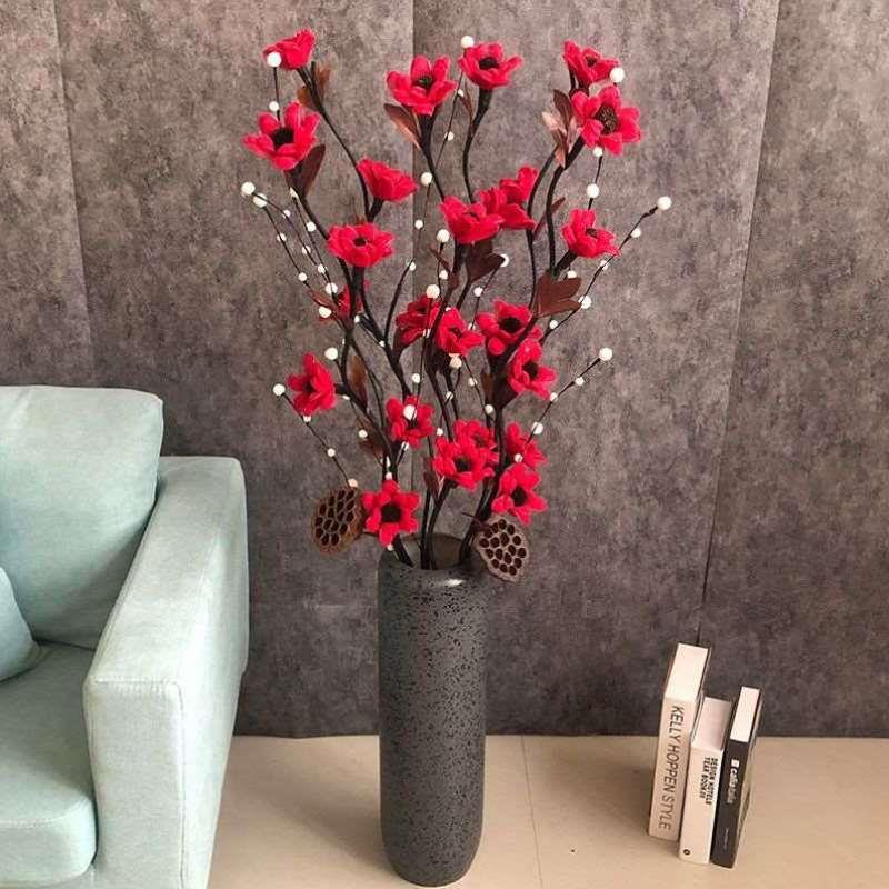 餐桌百合装饰花卉内摆件落地挂件装饰客厅高档仿真花向日葵室壁挂