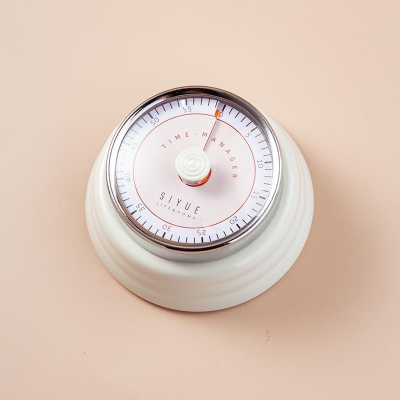 .简约磁吸机械计时器烹饪烘焙学习儿童刷题闹钟定时器时间管理器
