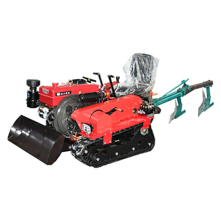 热销履带式微耕机犁地开m沟旋耕机挖地耕田神器松土除草农用耕种