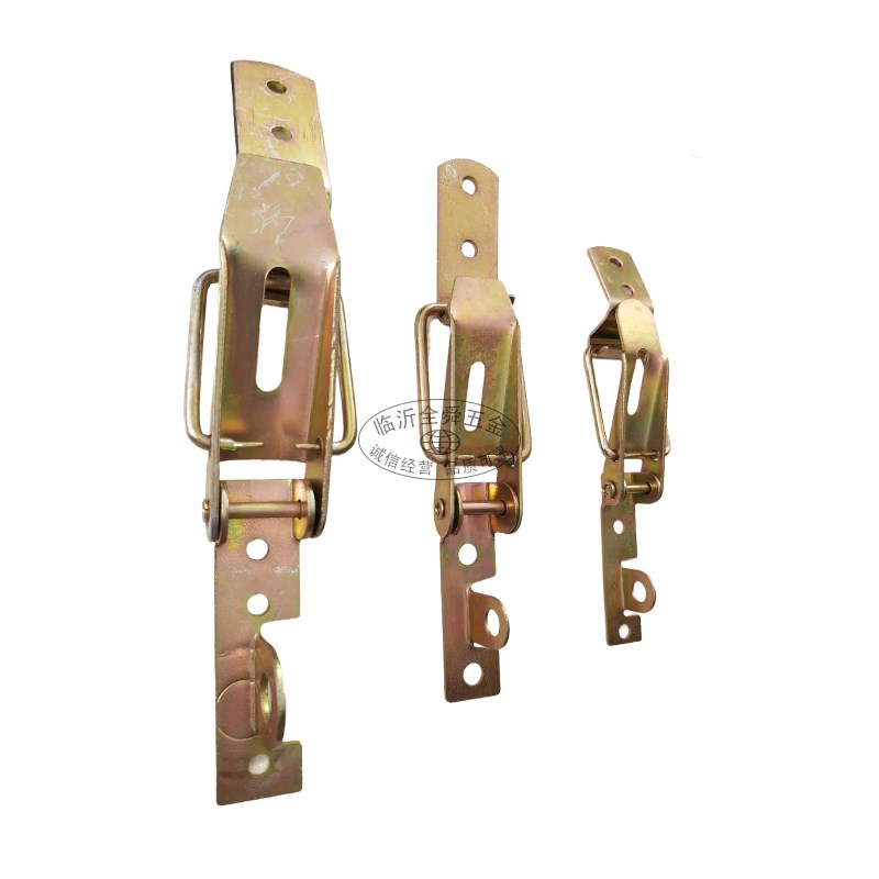 热销重型箱扣手扣工具箱木箱柜固定铁搭扣镀彩锌箱包配件机械锁卡