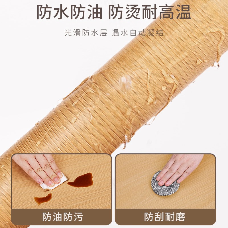 热销门贴纸木门翻新自粘防水防潮旧门C遮丑木纹壁纸门框包边门改