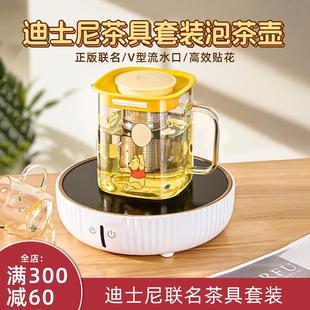 礼物冷水杯冷水壶 泡茶壶玻璃耐高温水壶家用大容量凉水煮茶壶套装