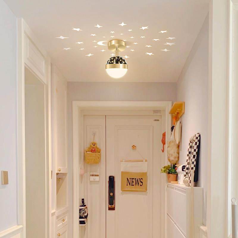 走廊过道小吊灯北欧简约现代网红创意圆球满天星长线卧室床头灯,家装灯饰光源,床头/玄关/吧台/过道吊灯,淘宝优惠券,粉丝福利购,淘宝优惠卷
