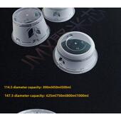 300ml一次性圆形餐盒外卖打包盒磨砂款 即弃碗汤碗快餐盒饭盒带盖