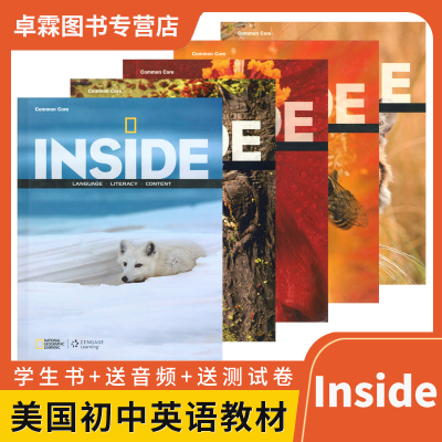 Inside 2014 Fundamentals ABC Reading Writing with myNGconnect 基础ABC级五个级别阅读写作初中英语强化训练 美国中学精读教材