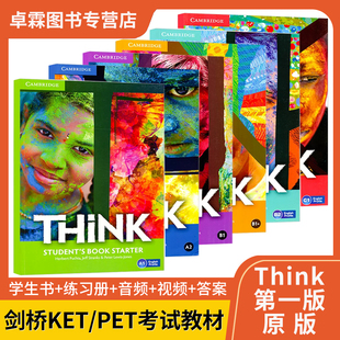 正版剑桥原版Think Starter 12345级第一版 学生书练习册音频视频 原版进口Cambridge 剑桥少儿英语教材 KET/PET考试参考中学英语