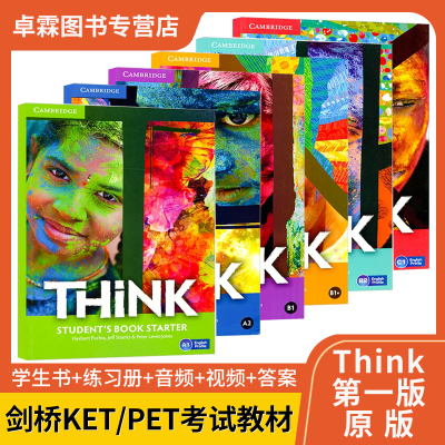 正版剑桥原版Think Starter 12345级第一版 学生书练习册音频视频 原版进口Cambridge 剑桥少儿英语教材 KET/PET考试参考中学英语