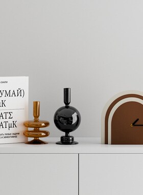 现代北欧高级感家居饰品客厅电视柜酒柜艺术品大地色软装花瓶摆件