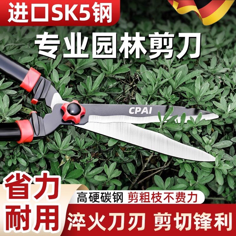 德国精选园艺剪刀果树专用花卉粗枝剪园林绿化SK5不锈钢修剪神器
