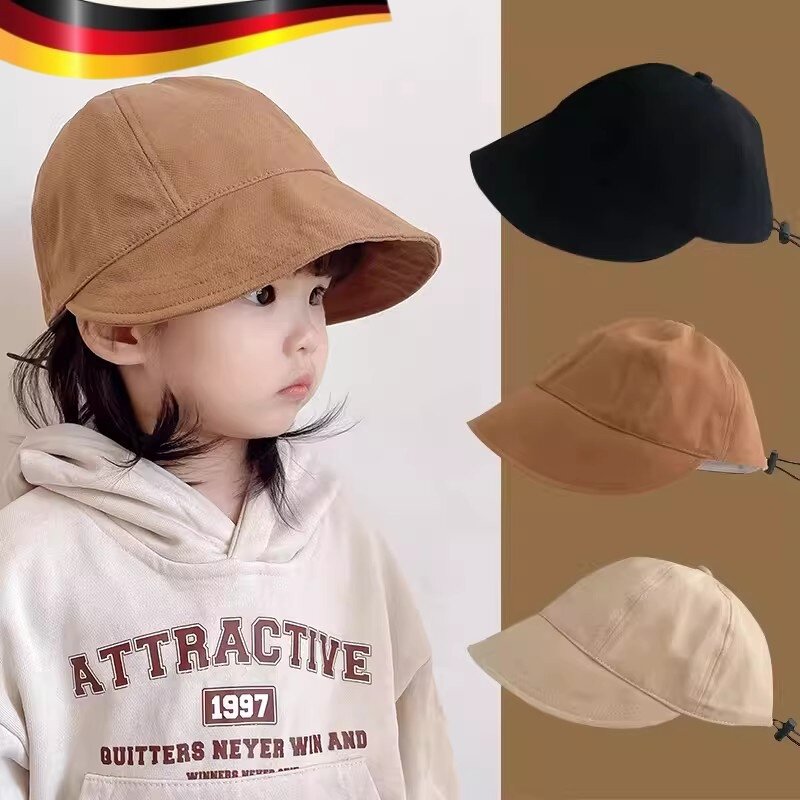 儿童帽子夏季宝宝遮阳帽婴儿防晒帽男童女童鸭舌帽春秋小孩渔夫帽
