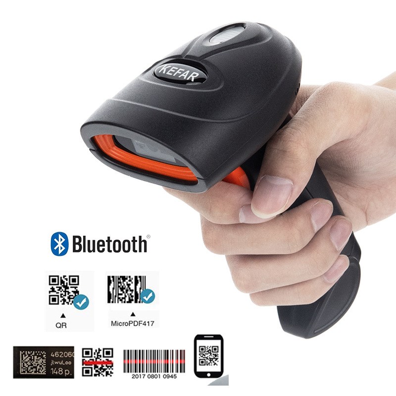 H4B Bluetooth Wireless Barcode Scanner 2D QR Codes Reader