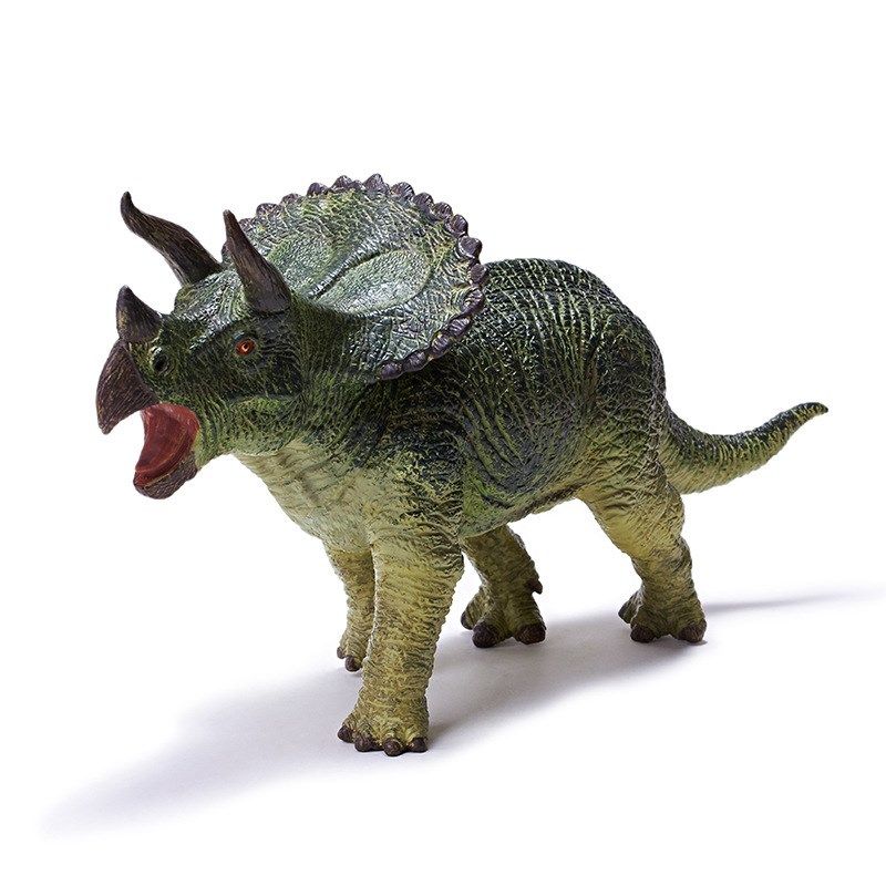 RECUR 史前恐龙模型 静态软胶动物模型 16112三角龙
