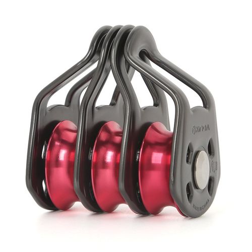 欣达华系三滑轮吊装吊钩滑轮组省力吊运溜索滑索登山重物运输装备