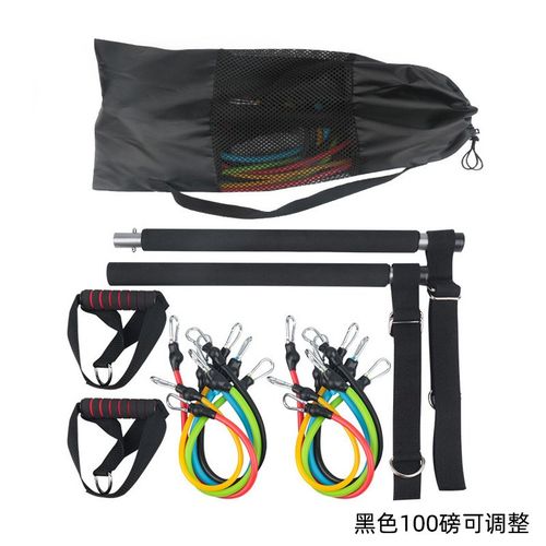 健身拉力绳拉力棍深蹲弹力绳家用健身器材男女多功能二头肌训练器