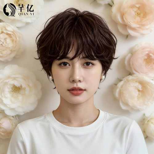 芊亿全真发时尚自然蓬松假发套