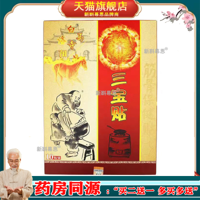 洛阳白马寺洪济堂三宝贴10贴装筋骨保健贴膏