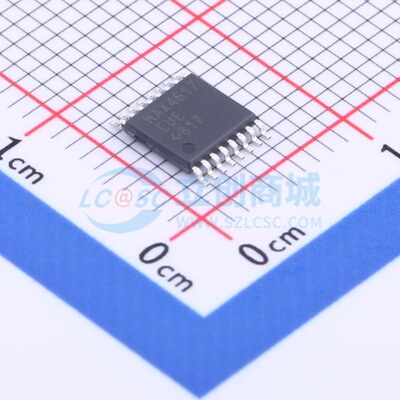 模拟开关/多路复用器 MAX4617EUE+ TSSOP-16 MAXIM(美信) 元器件