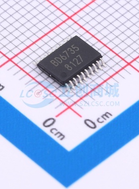 有刷直流电机驱动芯片 BD6735FV-E2 LSSOP-20 ROHM(罗姆) 元器件