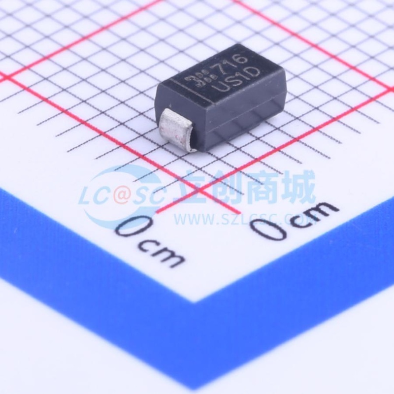 快恢复/高效率二极管 US1D-13-F SMA DIODES(美台) 电子元件配单