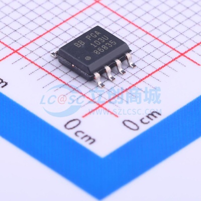 运算放大器 PGA103U SO-8 TI/德州 电子元器件配单原装正品