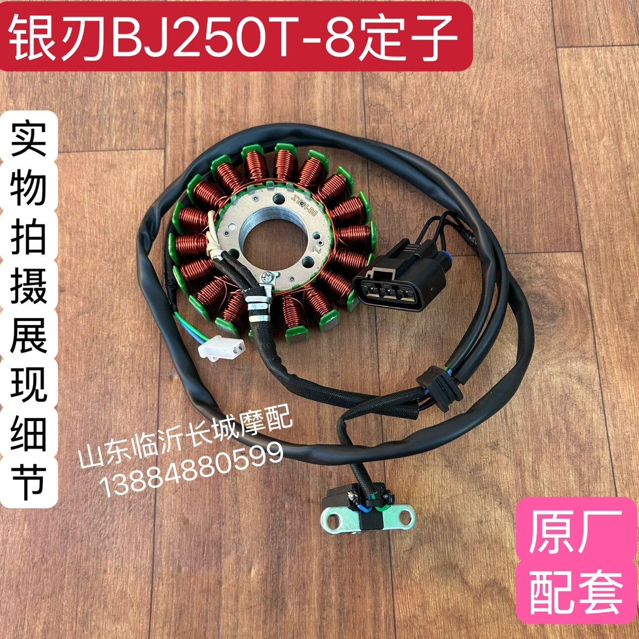 适用贝纳利银刃250BJ250T-8磁电机线圈总成 发电充电线圈 定子