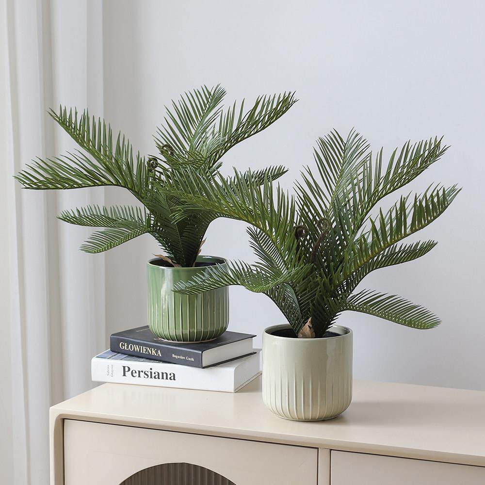 北欧彷真盆栽绿植蕨叶彷真花办公室家居桌面摆件室内装饰造景饭厅