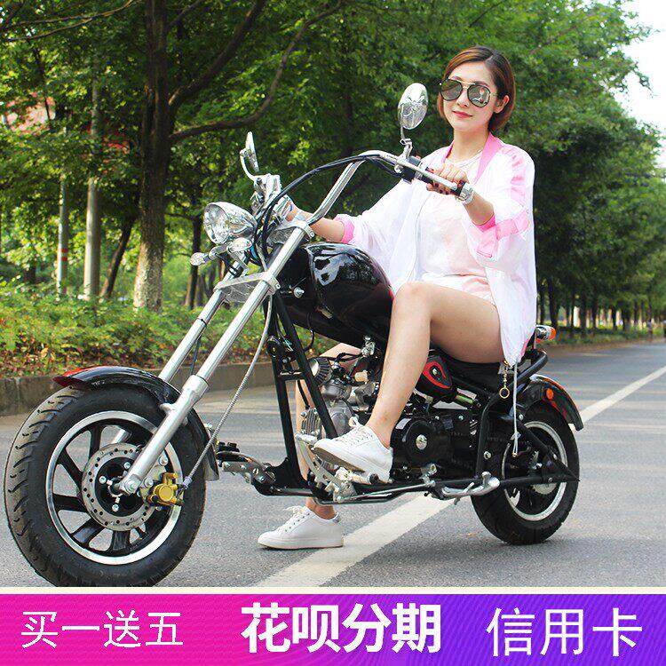 全新车/迷你哈雷哈雷机车机车 110覆古机车单缸引擎越野车