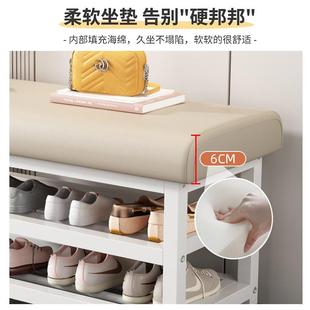 入户门换鞋 柜坐凳 凳轻奢高级感门口家用长条沙发可坐穿鞋 凳进门鞋