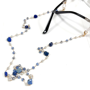 高端轻奢纯手工眼镜链玛瑙石水晶珍珠太阳镜挂脖挂链防丢眼镜挂绳