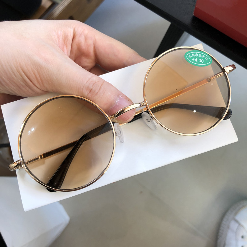 复古圆框玻璃老花镜男女款中老年弹簧腿防滑耐磨老花眼镜高档正品,ZIPPO/瑞士军刀/眼镜,老花镜,淘宝优惠券,粉丝福利购,淘宝优惠卷