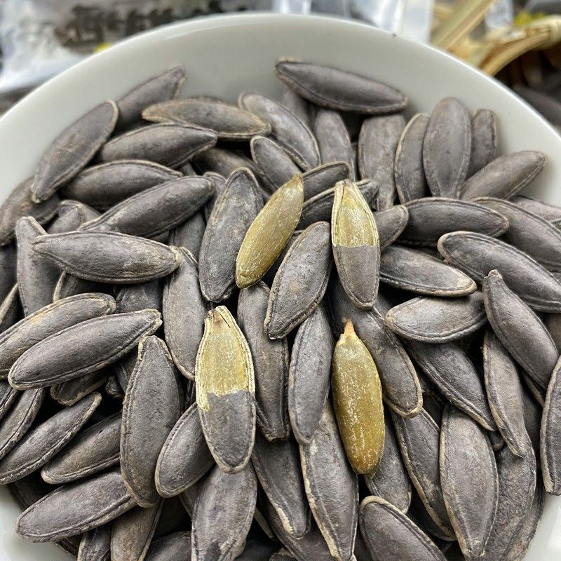 茶盐味黑南瓜子正宗长粒美人甲椒盐美指甲黑瓜子特大饱满炒货零食
