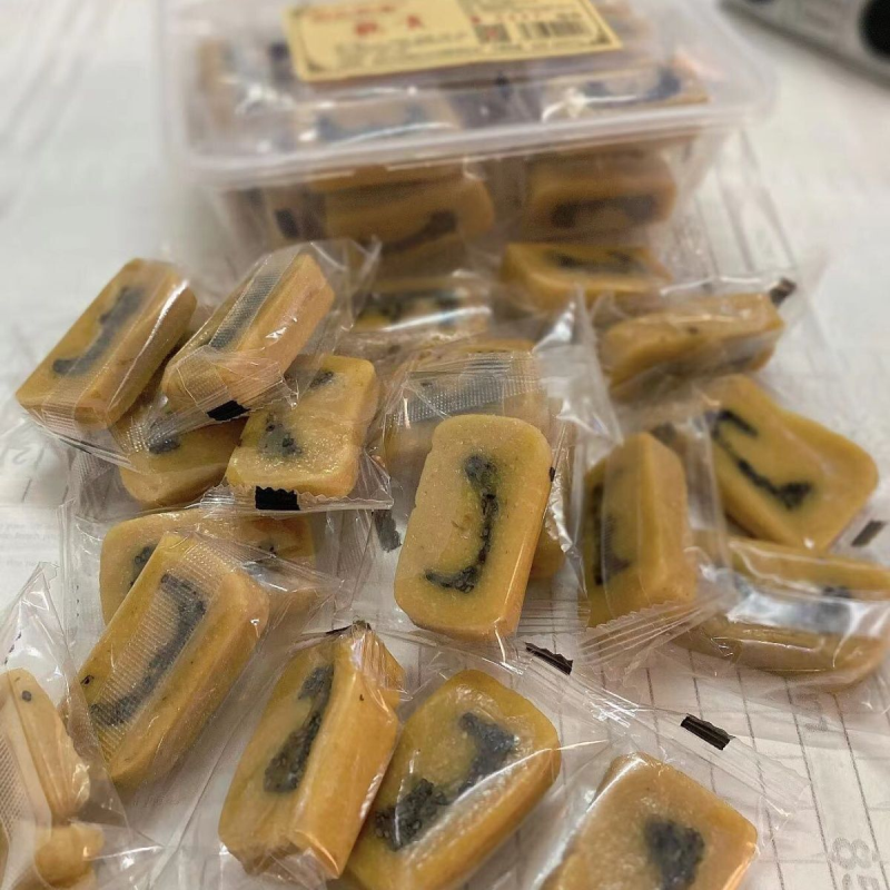 软贡糖芝麻蒜蓉味闽南特产漳州龙海市白水新春特产古早味贡糖盒装