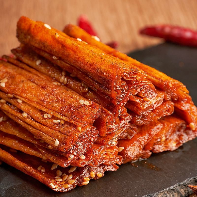 湖南特产手撕香辣豆皮重庆麻辣儿时怀旧自制网红辣条小零食70g/包