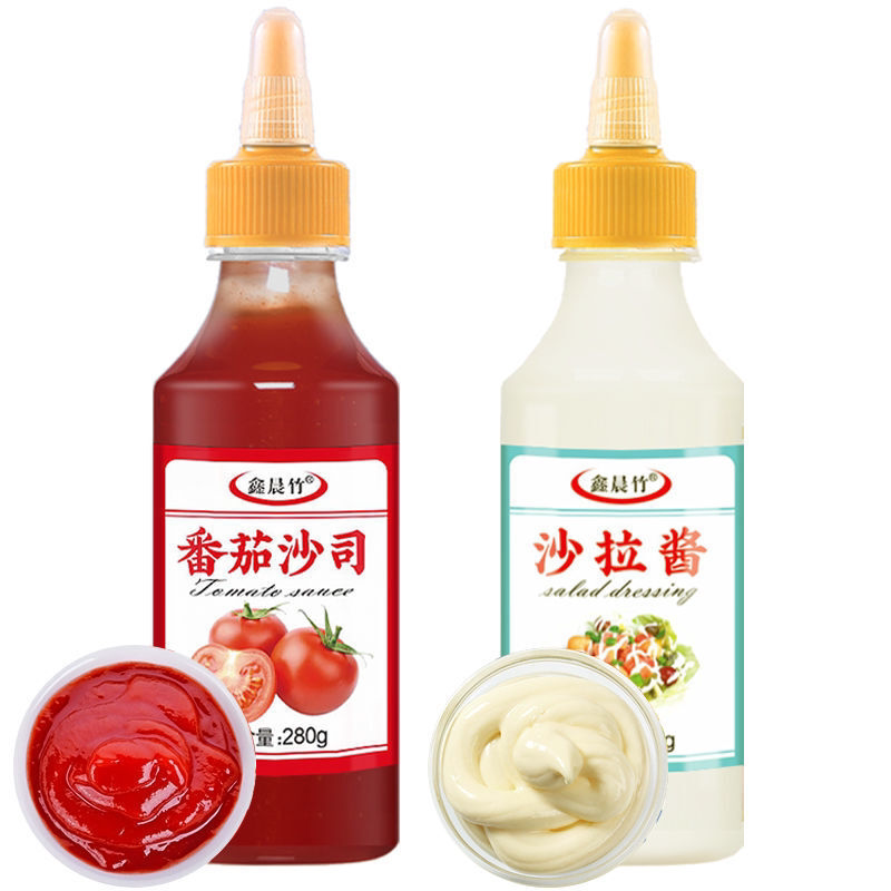 番茄酱沙拉酱组合手抓饼酱甜辣酱番茄沙司家用商用番茄酱料280g